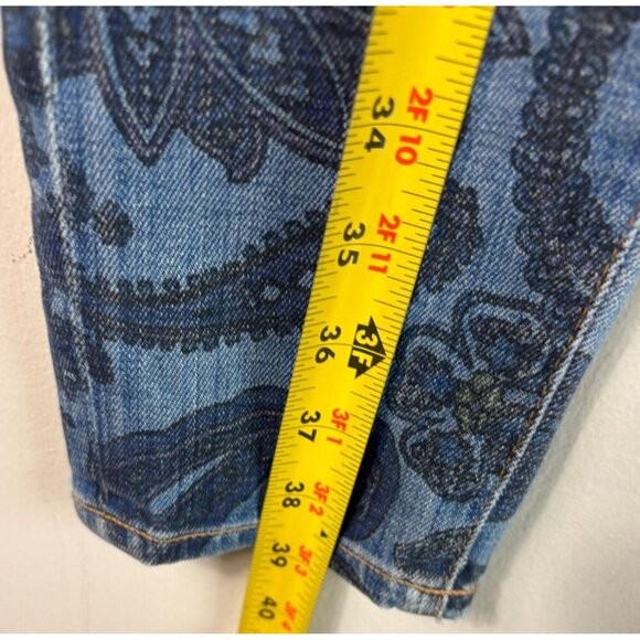 C of H Womens Morris Print Avedon Low Rise Skinny Denim Jeans Blue Size 25 - Picture 4 of 9